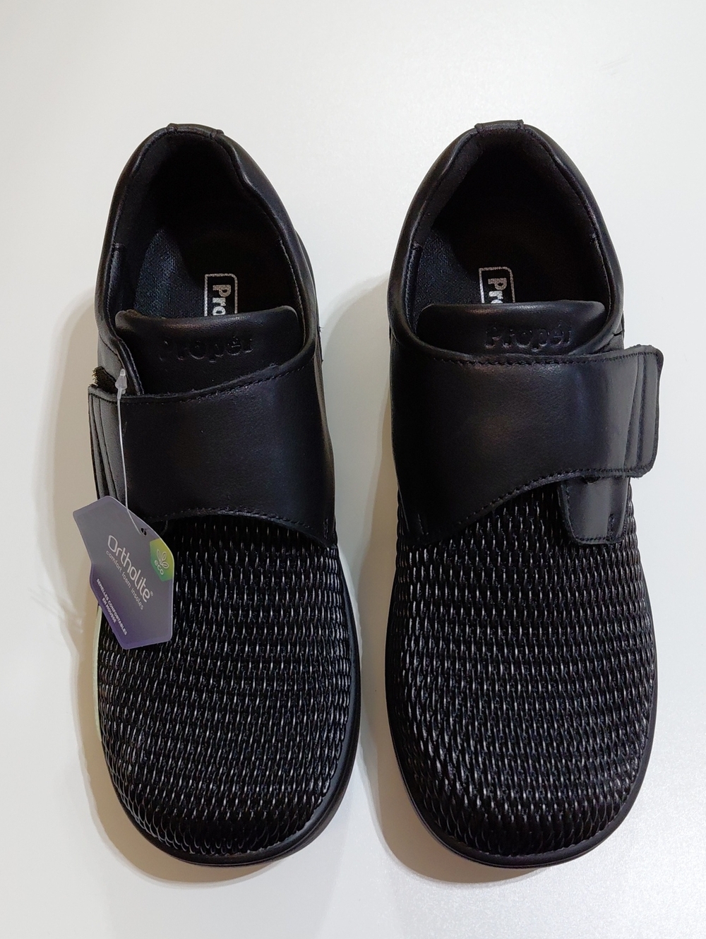 PROPET Women's Olivia Stretchable Black Comfort Slip On Shoe Size 10.5